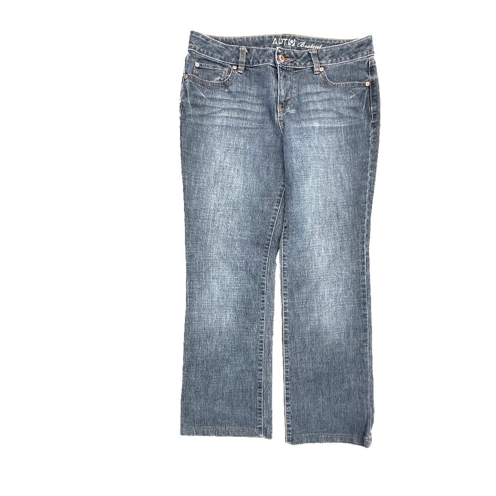 Apt. 9 Bootcut Women's‎ size 10P Dark Wash Blue Denim Jeans